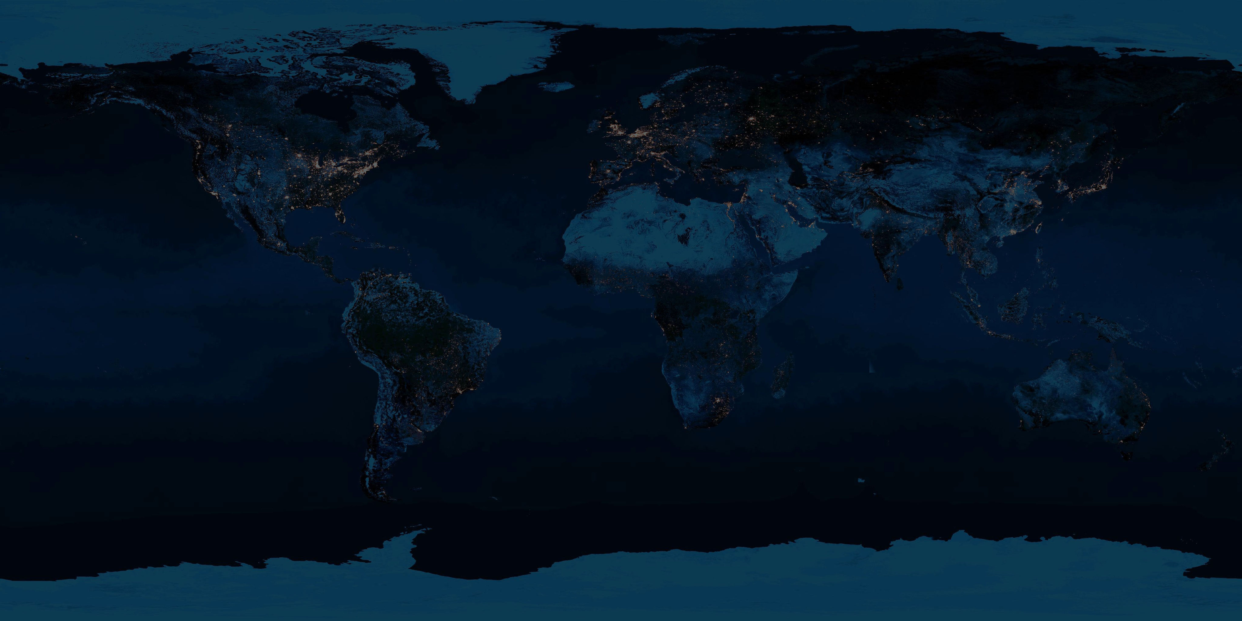 NASA weather dashboard — night globe